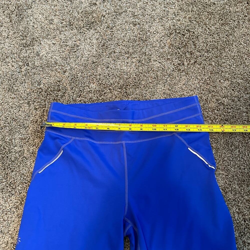 Athleta Women's Blue Athletic Shorts Siz Large Tall - Picture 3 of 8